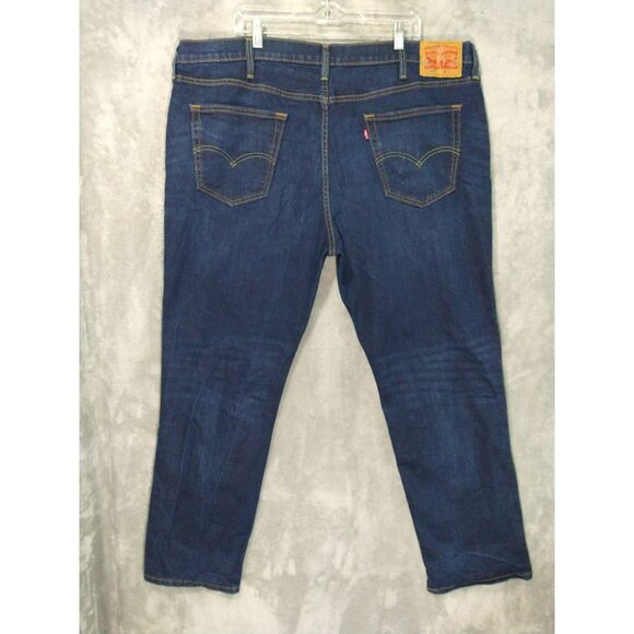 Levis 541 Jeans Mens 46x34 Blue Denim Athletic Fit Straight Leg Stretch Dark - Picture 2 of 10